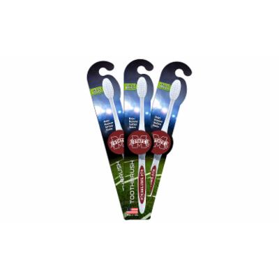 Worthy Promo NCAA Toothbrush 3-Pack Beige Mississippi State