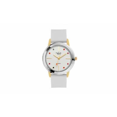 M Milano Expressions Silicon Band Watch Style 4719 (White - White - White - White)