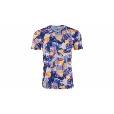 Men's Suslo Couture Men's Graphic Short Sleeve T-shirt L Graphic Purple White