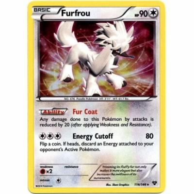 Pokemon X & Y Promo Single Card Rare Holo Furfrou #114