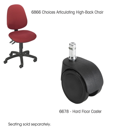 Safco Hard Casters (6678)