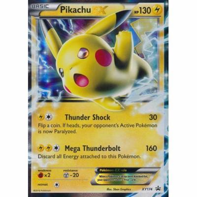 Pikachu EX Black Star Promo XY174 Fall Battle Heart Tin by GoldenGroundhog