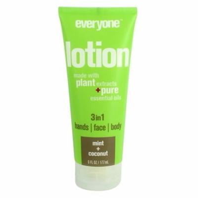Everyone 3 in 1 Lotion Mint + Coconut - 6 Fl. Oz. by EO Products (pack of 12)