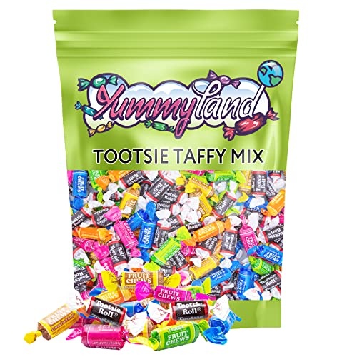 Tootsie Roll Fruit Chews & Midgees Taffy Mix, Individually Wrapped Assorted Bulk Candy - 2 Pounds (32 Oz) thumbnail