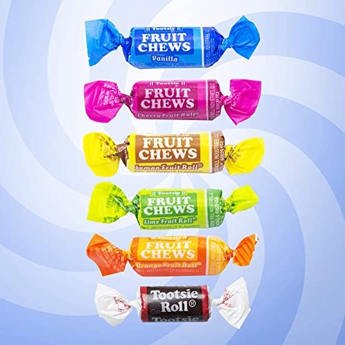 Tootsie Roll Fruit Chews & Midgees Taffy Mix, Individually Wrapped Assorted Bulk Candy - 2 Pounds (32 Oz) thumbnail
