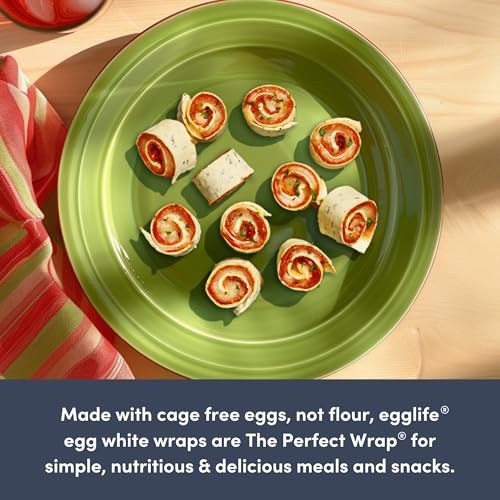 Egglife Garlic & Herb, Egg White Wraps - No Flour, Cage Free Eggs - Gluten Free, Dairy Free, Sugar Free - Keto and Paleo Friendly, 6 Count thumbnail