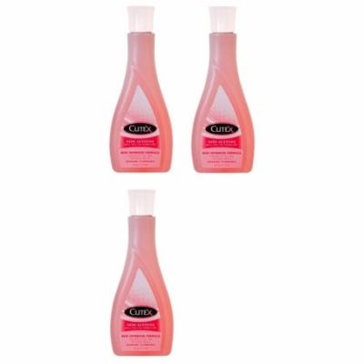Cutex Quick & Gentle Polish Remover, Non-Acetone - 6 Fl Oz (Pack of 3) + Makeup Blender Stick, 12 Pcs