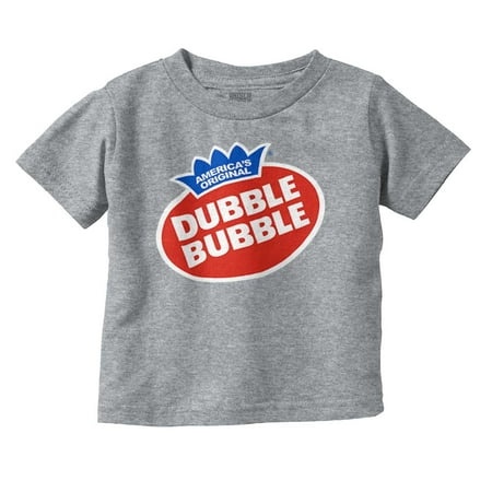 Vintage Dubble Bubble Gum Double Logo Toddler Boy Girl T Shirt Infant Toddler Brisco Brands 18M