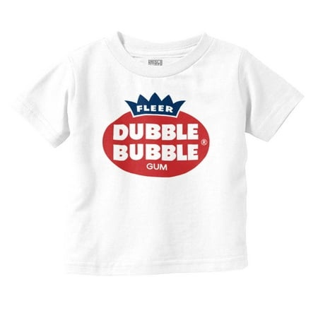 Retro Vintage Dubble Bubble Gum Logo Toddler Boy Girl T Shirt Infant Toddler Brisco Brands 18M