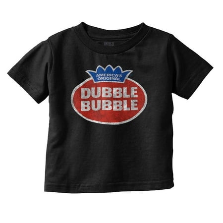 Vintage Dubble Bubble Gum Double Logo Toddler Boy Girl T Shirt Infant Toddler Brisco Brands 18M