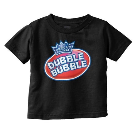 Original Dubble Bubble Double Logo Gum Toddler Boy Girl T Shirt Infant Toddler Brisco Brands 24M
