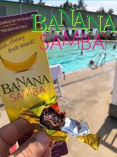 Banana Samba Classic - Delicious Sweet and Soft Bites Made with Cooked Bananas - 100% Natural - 6 Individually Wrapped Snacks per Box - Net Wt. 3.1 Oz thumbnail