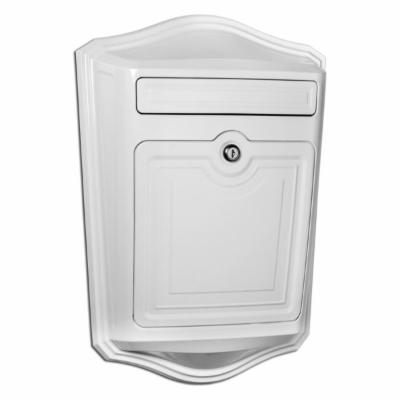 Architectural Mailboxes 2540 Maison Wall Mounted Locking Mailbox White Mailboxes Wall Mailboxes Locking