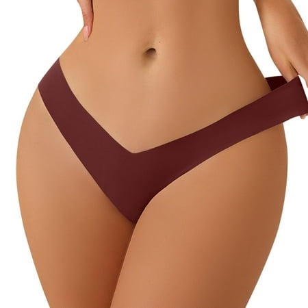 Kcodviy Women’s Seamless Bikini Panties Soft Stretch Invisibles Briefs No Show Hipster Underwear Barely There Bras for Women 4742 Boy Shorts Panties