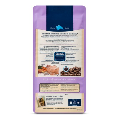 Blue Buffalo Healthy Growth Kitten Chicken & Brown - Rice Dry Cat Food - 2lb Bag, Size: 2 Lbs thumbnail