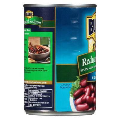 Bush's Reduced Sodium Dark Red Kidney Beans - 16oz thumbnail