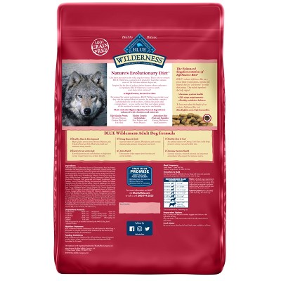 Blue Buffalo Wilderness High Protein Salmon Dry Dog Food for Adult Dogs  Grain-Free  20 Lb. Bag thumbnail