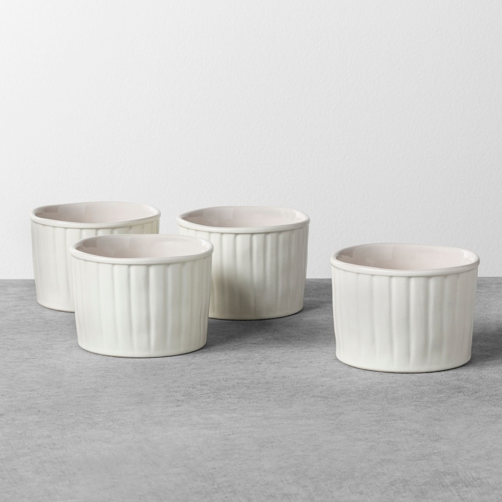 4pk Ramekin Sour Cream - Hearth & Hand with Magnolia, White