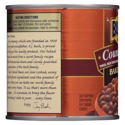 Bush's Country Style Baked Beans - 16oz thumbnail