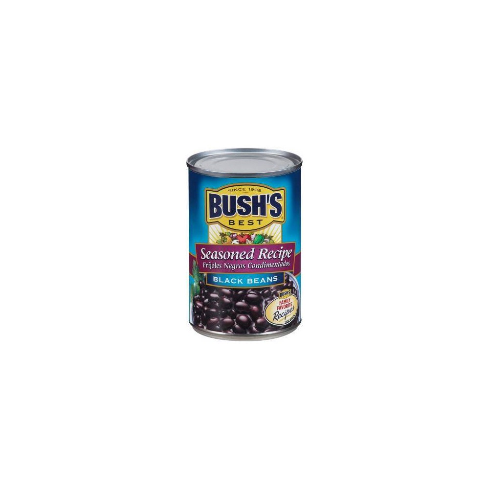 Bush's Seasoned Recipe Black Beans - 15oz