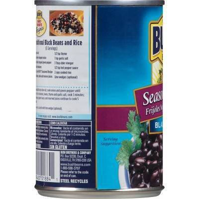 Bush's Seasoned Recipe Black Beans - 15oz thumbnail