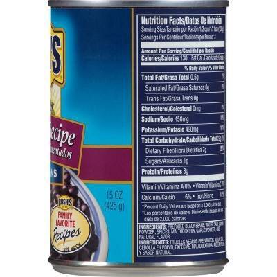Bush's Seasoned Recipe Black Beans - 15oz thumbnail