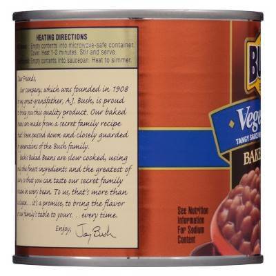 Bush's Vegetarian Baked Beans - 16oz thumbnail
