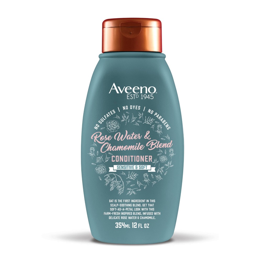 Aveeno Rose Water and Chamomile Blend Conditioner - 12 Fl Oz