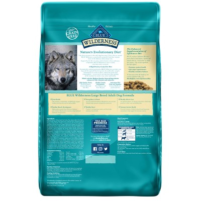 Blue Buffalo Wilderness High Protein Grain Free, Natural Adult Large Breed Dry Dog Food, Salmon 20-lb thumbnail