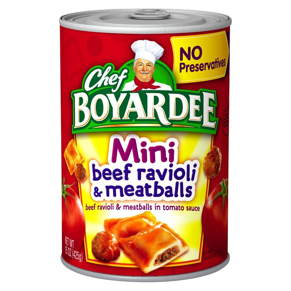Chef Boyardee Mini Beef Ravioli & Meatballs 15 Oz