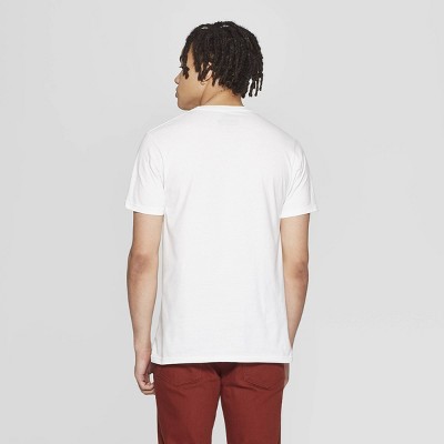 Men's Mickey Mouse Short Sleeve Crewneck Graphic T-Shirt - Awake White L thumbnail
