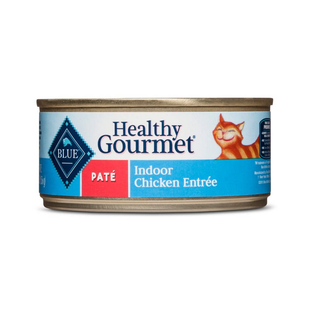 Blue Buffalo Healthy Gourmet Adult Pate Indoor Chicken Entree - Wet Cat Food - 5.5oz