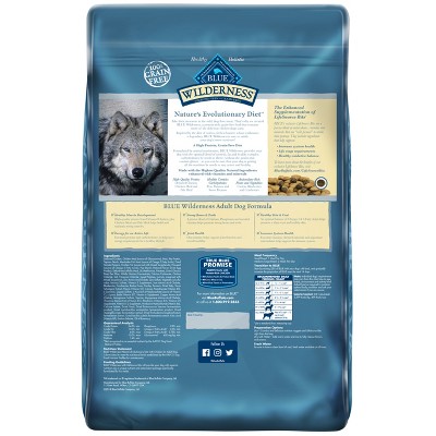Blue Buffalo Wilderness High Protein Chicken Dry Dog Food for Adult Dogs  Grain-Free  20 Lb. Bag thumbnail