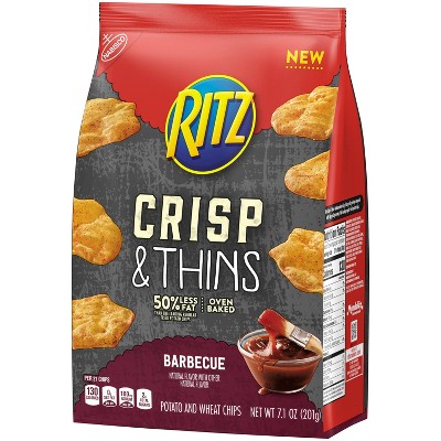 RITZ Crisp and Thins Barbecue Chips  7.1 Oz thumbnail