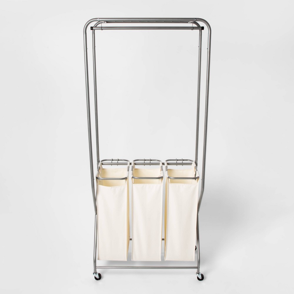 Laundry Station with Triple Sorting Bag White - Threshold™