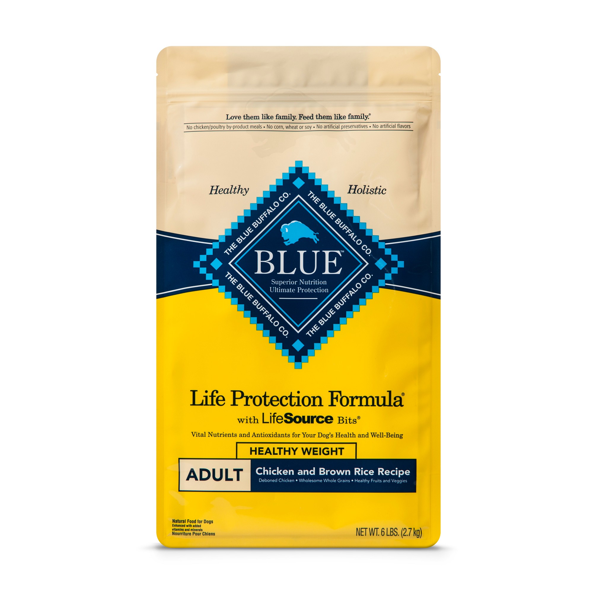 Blue Buffalo Adult Healthy Weight Chicken & Brown Rice Dry Dog Food - 6lb, Size: 6 Lbs thumbnail