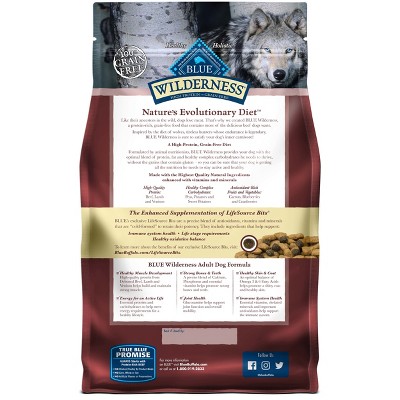 Blue Buffalo Wilderness High Protein Red Meat Dry Dog Food for Adult Dogs  Grain-Free  4.5 Lb. Bag thumbnail