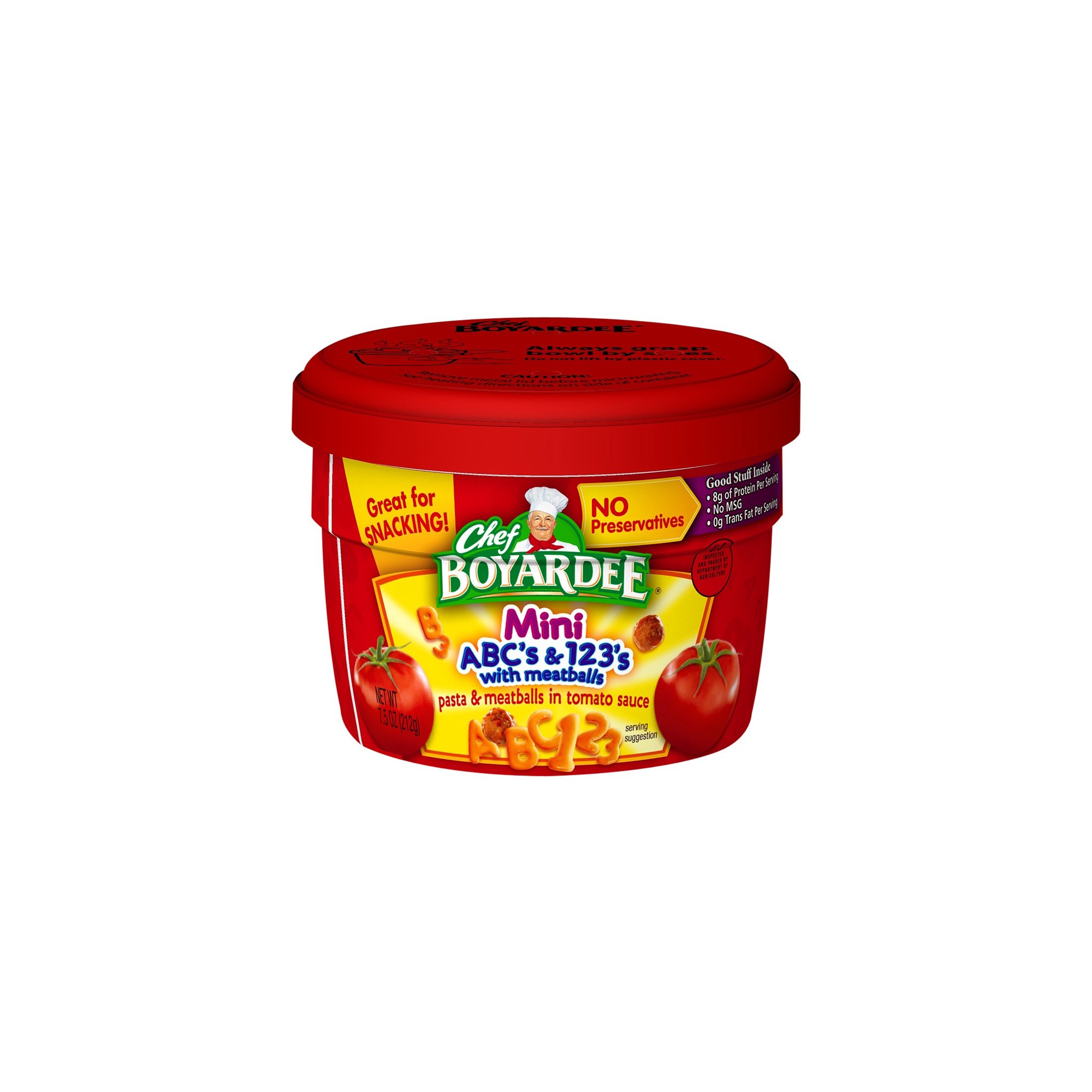 Chef Boyardee Mini-Bites ABC's & 123's with Meatballs 7.5 Oz thumbnail