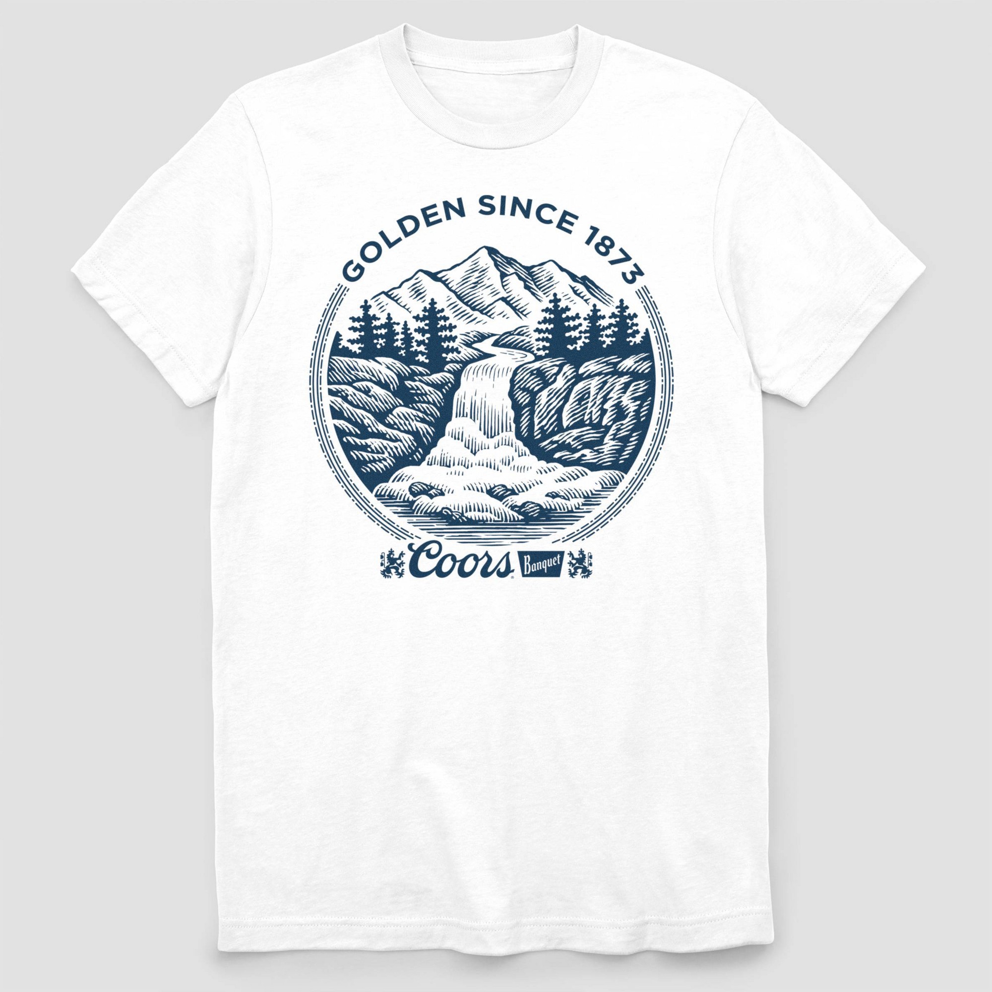 Men's Coors Banquet Short Sleeve Graphic T-Shirt - White L thumbnail