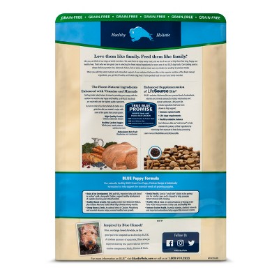 Blue Buffalo Puppy Grain Free Chicken - Dry Dog Food - 10lb Bag, Size: 10 Lbs thumbnail