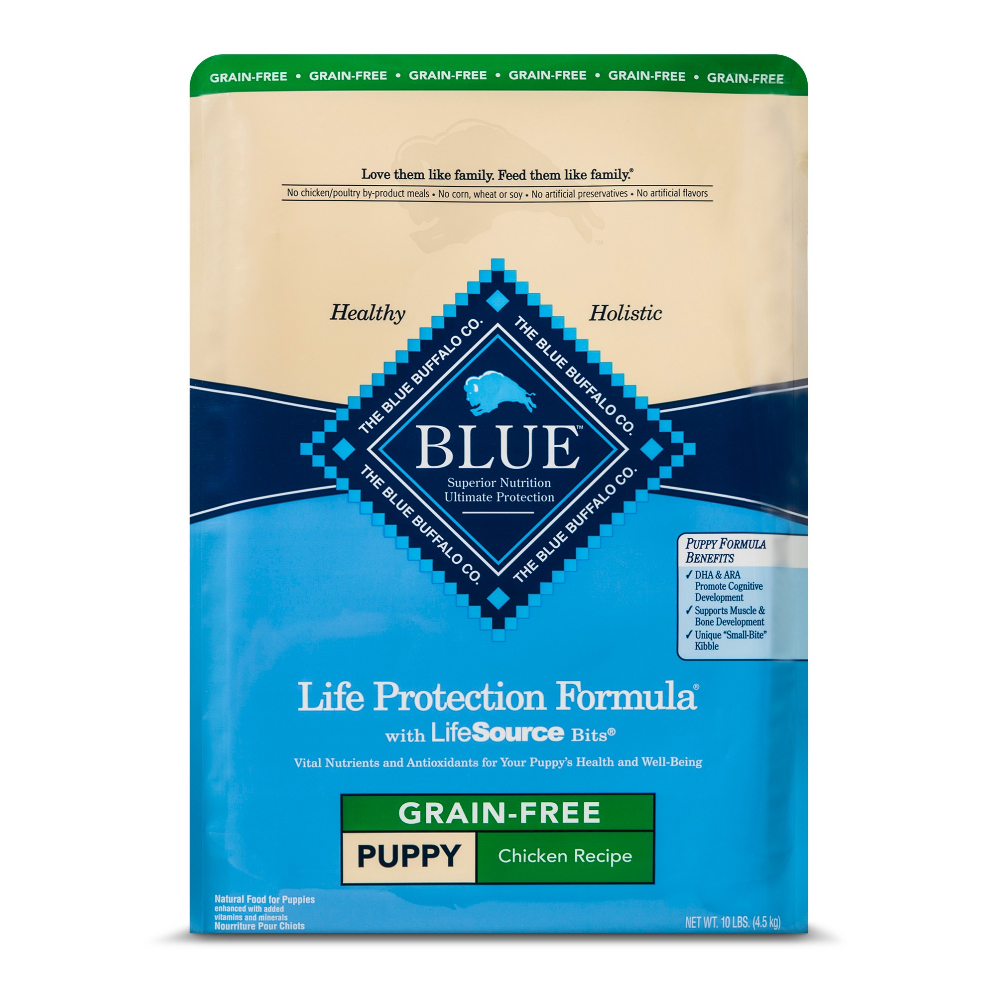 Blue Buffalo Puppy Grain Free Chicken - Dry Dog Food - 10lb Bag, Size: 10 Lbs thumbnail