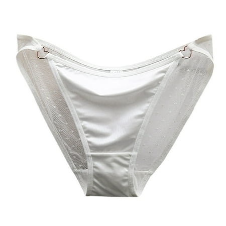 Barely There Bras for Women 4742 Women S Low Waist Lace Briefs Solid Color Cotton Crotch Underwear Panties