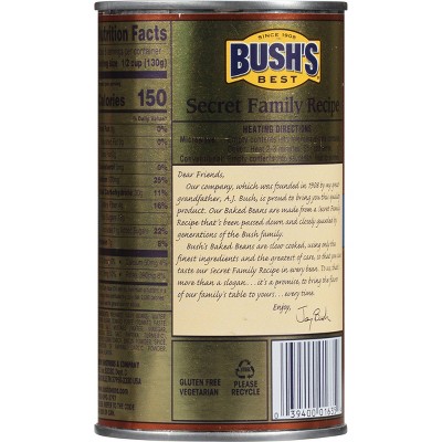 Bush's Vegetarian Baked Beans - 28oz thumbnail