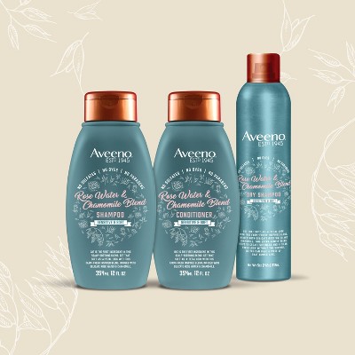 Aveeno Rose Water and Chamomile Blend Shampoo - 12 Fl Oz thumbnail