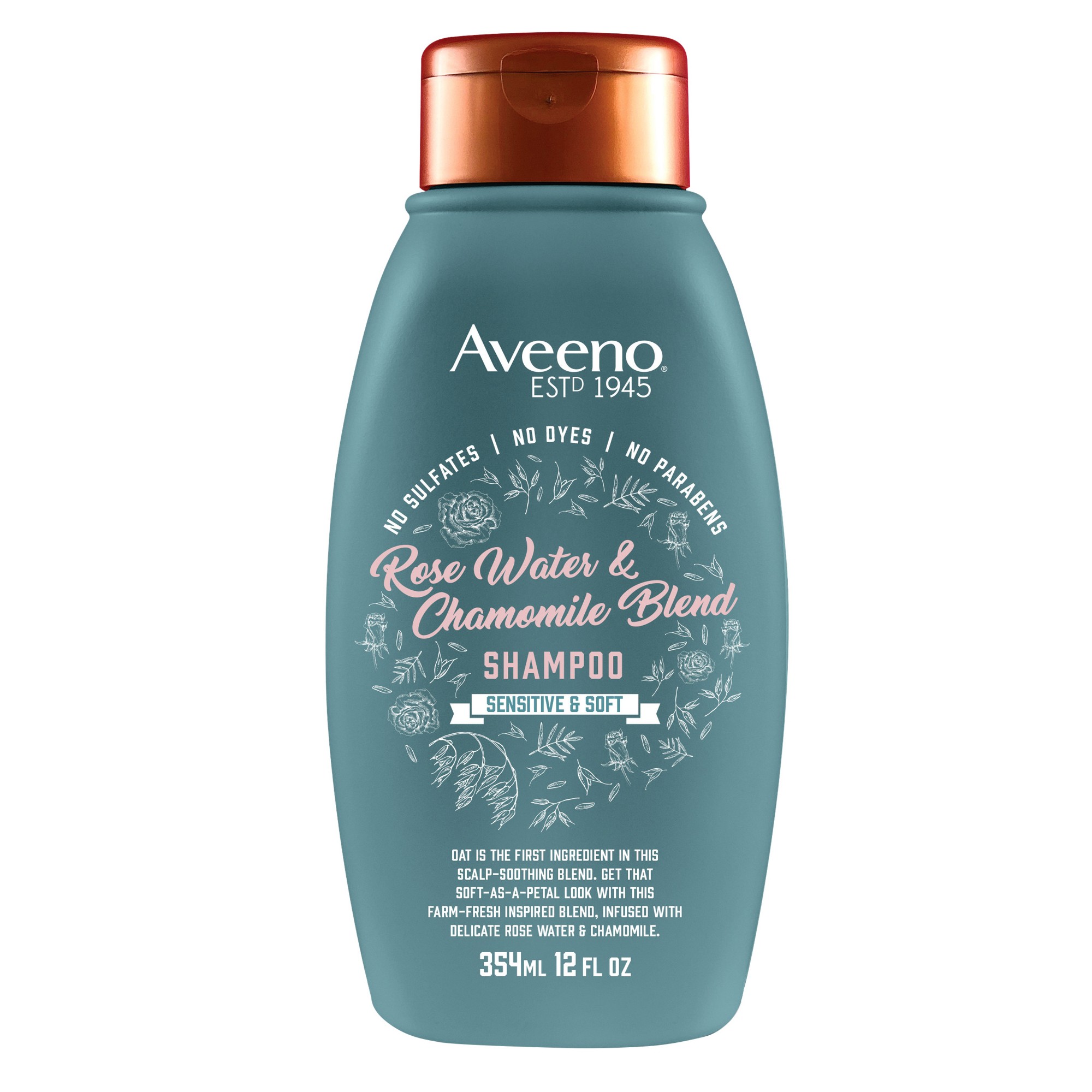 Aveeno Rose Water and Chamomile Blend Shampoo - 12 Fl Oz thumbnail