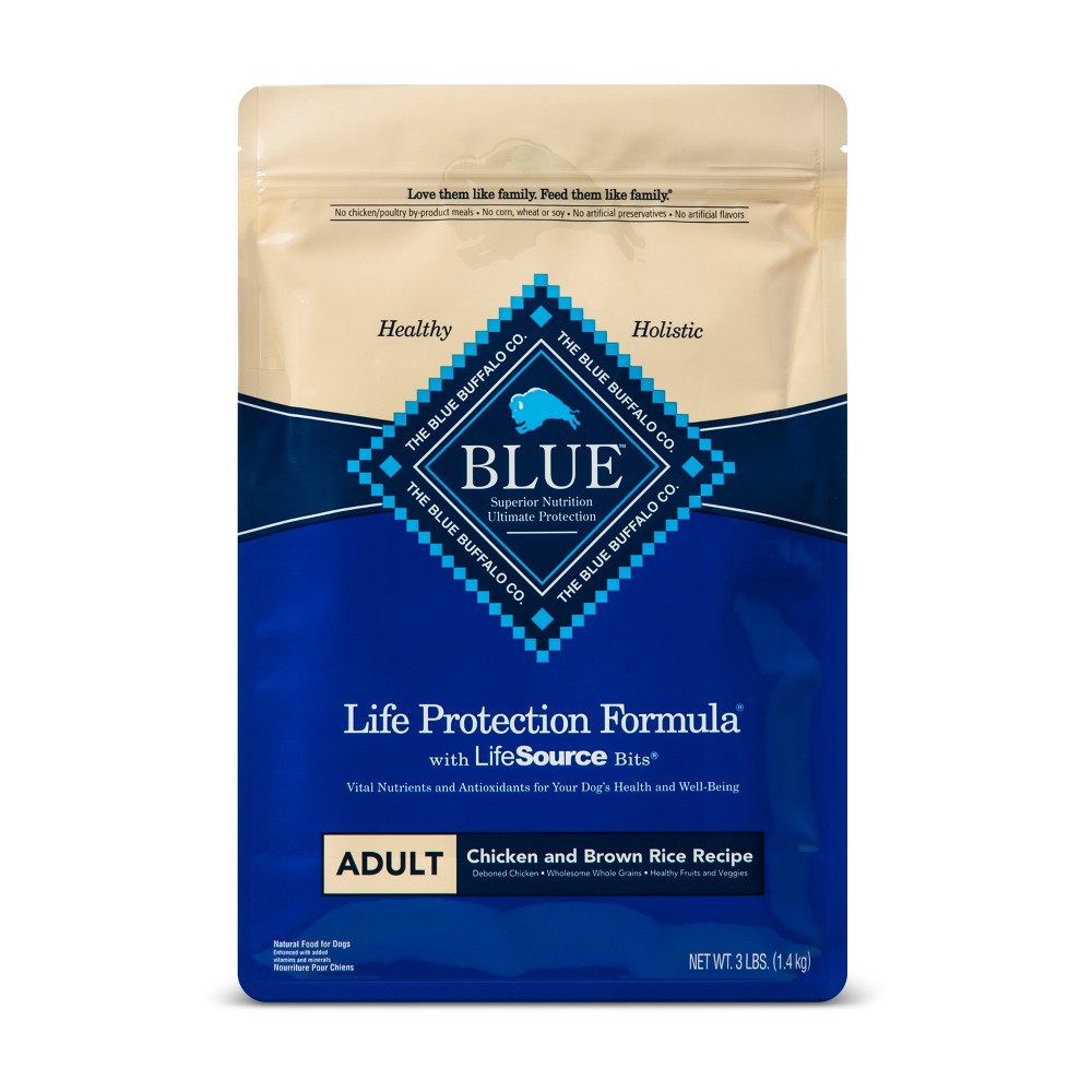 Blue Buffalo Adult Chicken & Brown Rice Dry Dog Food - 3lb
