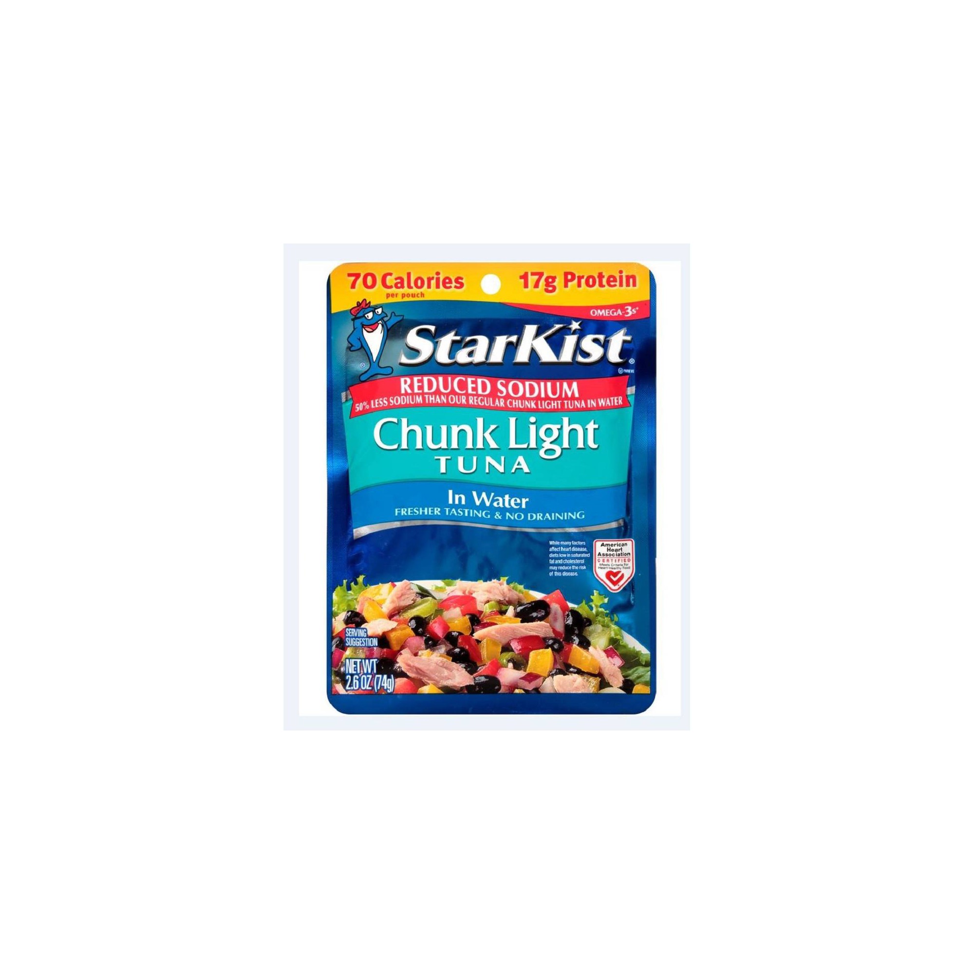StarKist Reduced Sodium Chunk Light Tuna in Water Pouch - 2.6 Oz thumbnail