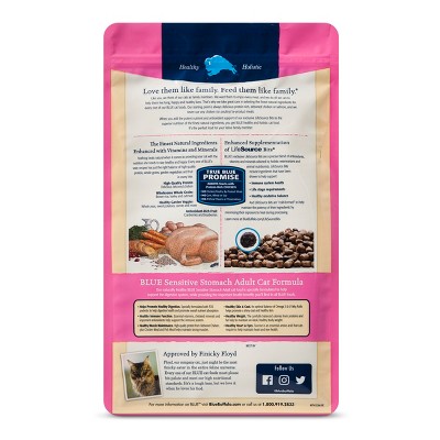 Blue Buffalo Adult Sensitive Stomach Chicken & Brown Rice Dry Cat Food - 5lb, Size: 5 Lbs thumbnail