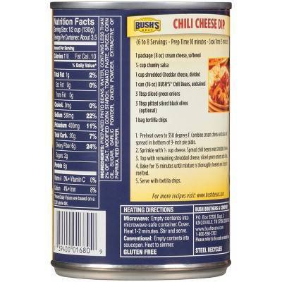Bush's Medium Pinto Chili Beans - 16oz thumbnail