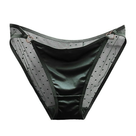 Barely There Bras for Women 4742 Women S Low Waist Lace Briefs Solid Color Cotton Crotch Underwear Panties